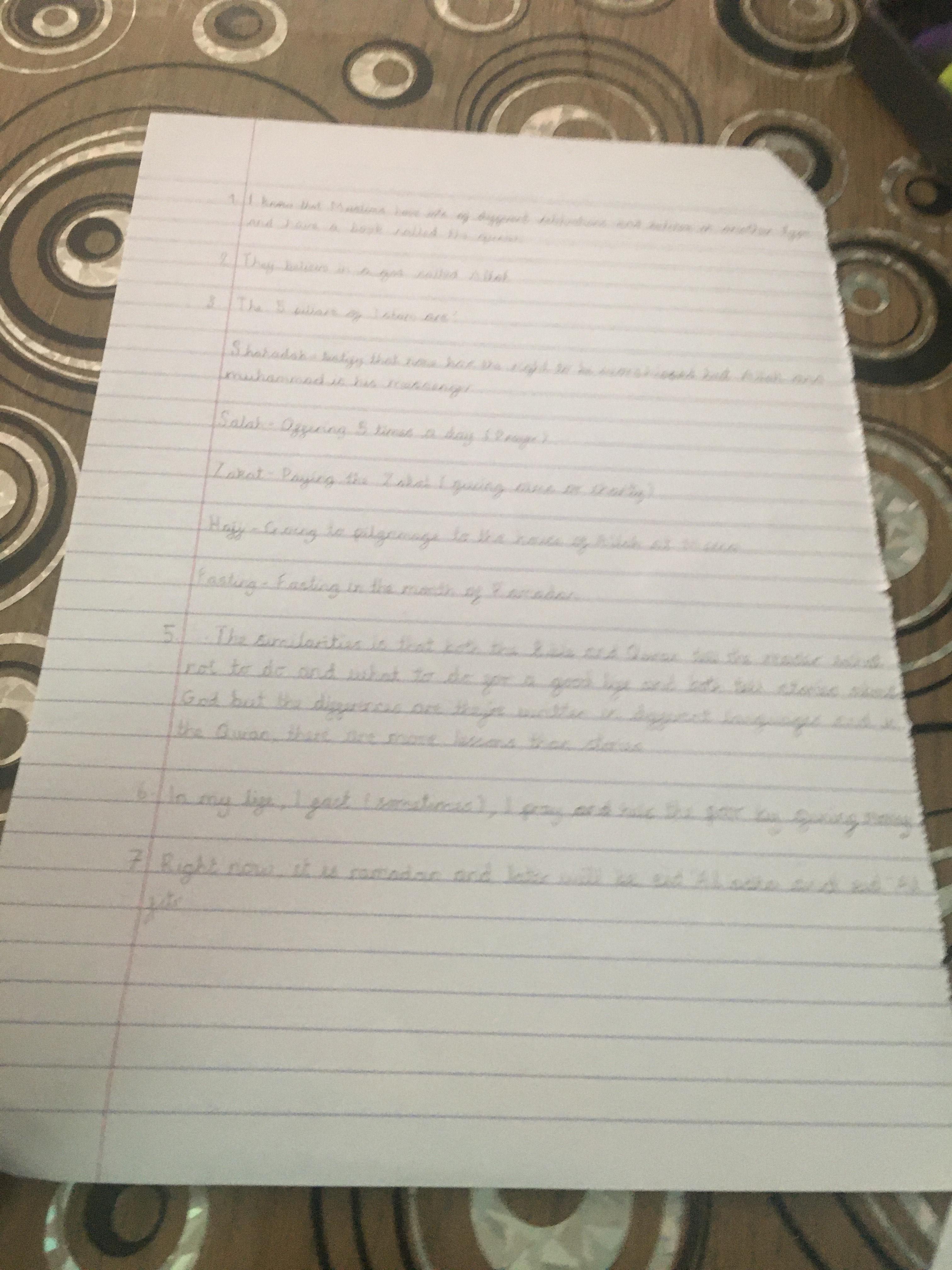 Ruhiyah's RE Islam research